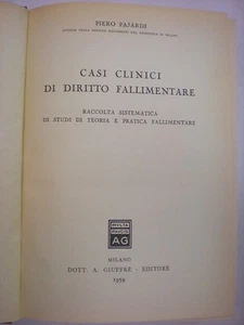 DIRITTO PAJARDI CASI CLINICI DI DIRITTO FALLIMENTARE - Picture 1 of 1