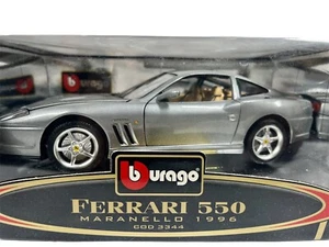 Mint Bburago 1996 Ferrari 550 Maranello Gold Collection 1/18 Scale Box Silver - Picture 1 of 10