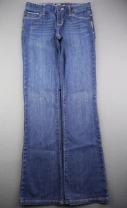 Girl's 2010 Old Navy Mid Rise Boot Cut Jeans Medium Wash 5 Pocket Size 1 (27x30) - Picture 1 of 8