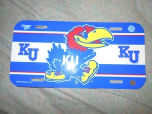 Kansas Jayhawks License Plate - Picture 1 of 1