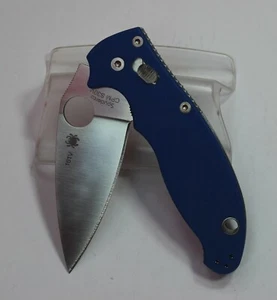 NUEVO Cuchillo Numerado C101GPBL2 SPYDERCO 80mm Manix Segunda Generación Azul G-10 - Imagen 1 de 6