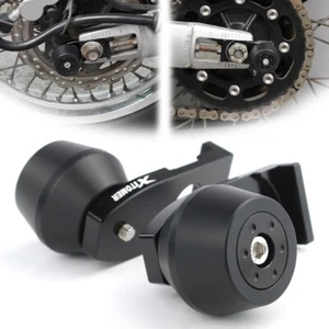 Protector de choque deslizadores del marco del eje trasero negro apto para Kawasaki KLR650 2008-2018 - Imagen 1 de 11