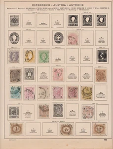 Austria sellos colección 13 páginas 1863-1917 - Imagen 1 de 17