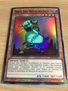 Carte Yu-Gi-Oh! THSF-FR037 Démon Jinn, Maître des Rituels (Super Rare) - Imagen 1 de 1
