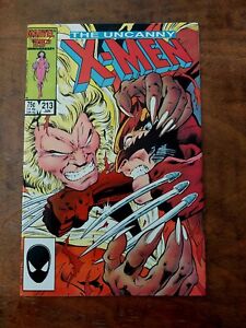 UNCANNY X-MEN #213 1st cameo Mr Sinister PSYLOCKE JOINS X-MEN Marvel 1987 VF/NM