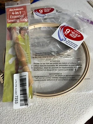 Morgan No-Slip Embroidery Hoops, Interlocking Tongue and Grove 9" - Image 1 of 4