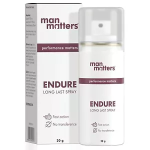 Man Matters Endure Long Last Spray for Men 20 grams FREE DELIVERY PACK OF 2 - Picture 1 of 4