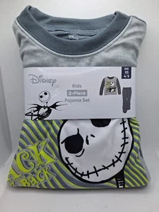 NEW - Disney Kids XS (4-5) Nightmare Before Christmas 2-Piece Pajama Set - Jack - Picture 1 of 2