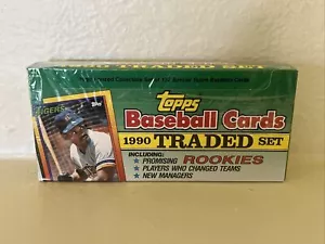 1990 TOPPS MLB BASEBALL TRADED SET - NEW / SEALED BOX Trading Cards - Picture 1 of 8