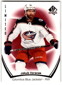 Jakub Voracek 2021-22 SP Authentic Limited Red #30 Columbus Blue Jackets - Picture 1 of 2