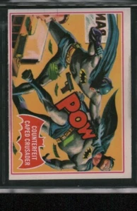 1966 Topps Batman Puzzle Back A Series #42A Counterfeit Caped Crusader (401470) - Bild 1 von 2