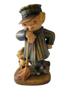 Anri Juan Ferrandiz The Sweeper Figur Italien handgeschnitzt bemalt - Bild 1 von 8
