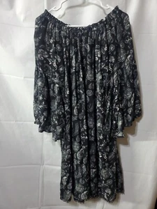 Knox Rose Kleid Glockenärmel Etuikleid Damen XL knielang schwarz & weiß gebraucht, in einwandfreiem Zustand - Bild 1 von 8