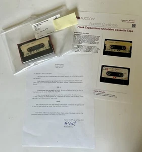 VTG Frank Zappa Cassette Tape w/COA-Lumpy Gravy-Mothers Mobile-200 Motels-Chunga - Picture 1 of 7
