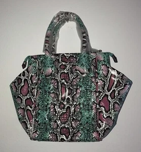 BOLSO DE MANO VIVIENNE WESTWOOD MAYFAIR FRILLY CON IMPRESIÓN DE SERPIENTE, 20"" con bolsa de polvo, ¡descontinuado! - Imagen 1 de 17
