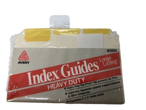 Nuevas tarjetas de guía de índice Avery Heavy Duty 3x5" pulgadas 83005 - vintage - Imagen 1 de 6