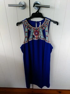 Spicy Sugar blue / multicoloured dress Size 14 brand new with tags RRP $55 - Picture 1 of 4