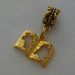 Christian Religious Cross Bible God Dangle Bead For European Charm Bracelets - Picture 1 of 3
