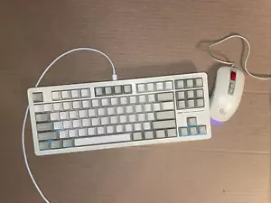 M87 75% Retro Gray TKL Mechanical Gaming Keyboard & Mouse 87 Keys USB C Wired - Picture 1 of 24