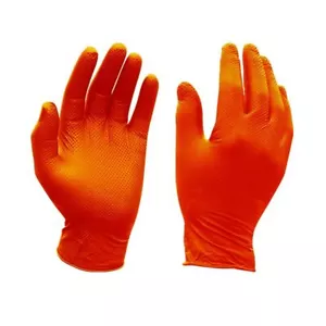 Gecko Grip Professional puderfreie orange Nitrilhandschuhe 50 Stück - Bild 1 von 1