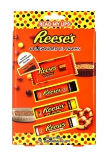 REESE’S PEANUT BUTTER AROMATISIERTE LIPPENBALSAME GESCHENKSET 4 GESCHMACKSRICHTUNGEN IM SET PORTOFREI - Bild 1 von 1
