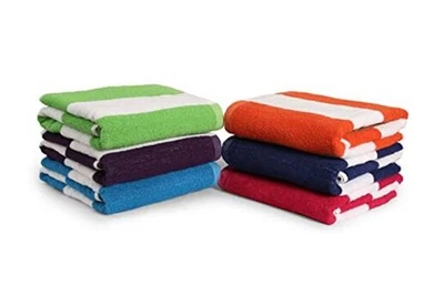 BolBom*S 浴巾套装 6 绿色、黄色、紫色、绿松石、橙色、Bue、粉色 — 第 1/4 张图片