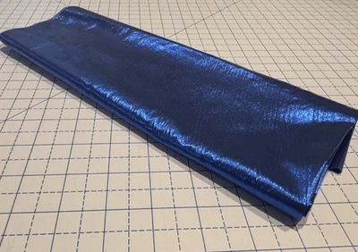 Metallic Tissue Lame' Fabric Royal Blue 9 3/4 yards x 45" Wide - Image 1 of 4