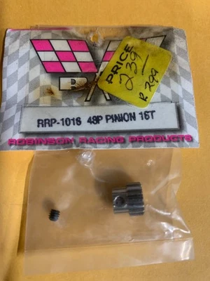 Robinson Racing Products .6 Mod Steel Piñón Gear 48P 16T RC Coche y Camión Nuevo de Lote Antiguo Difícil de Encontrar Foto 1 de 4
