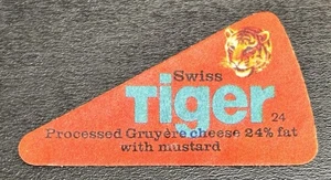 Switzerland - Vintage Cheese Label - Swiss Tiger - Cheese with Mustard - Picture 1 of 1