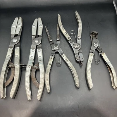 Lote De Alicates De Anillo A Presión De Colección Herramientas K-D 145x2,2020a,495,446 EE. UU. Juego De 5 Foto 1 de 4