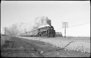 CNR steam loco #6064 Winnipeg, Man. Nov. 1958 Original 620 size B&W negative - Picture 1 of 1