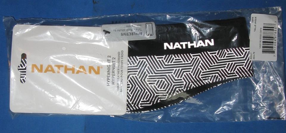 DIADEMA REFLECTANTE NATHAN HYPERNIGHT 2~NUEVA CON ETIQUETAS~TOTALMENTE NUEVA~ADULTO~CORRER TROTAR Foto 1 de 4