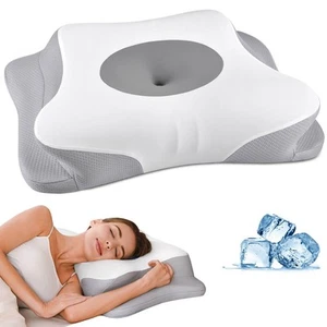 Cervical Neck Pillow - Memory Foam Pillows for Neck Pain Relief, Ergonomic Co... - Picture 1 of 7