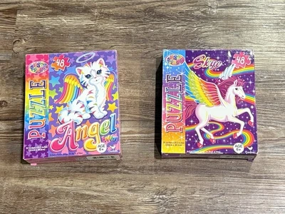2 rompecabezas Lisa Frank 48 piezas - Angel Kitty y Skye Flying Horse 2014 Foto 1 de 3