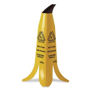 NCP 6948 13" x 12" x 24" Banana Safety Sign - Yellow/Black New - Picture 1 of 4