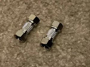 Male to Male Coax Connector 2 Pack 75 Ohm F Type RG6 Coaxial Cable Adapter TV - Zdjęcie 1 z 3