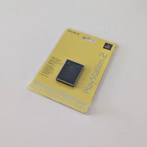 Official PS2 Sony PlayStation 2 SCPH-10020 E 8MB Memory Card Black Brand New - Picture 1 of 4