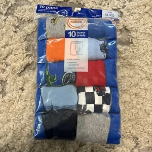 Wonder Nation 10 Pack Boy's Boxer Briefs Size XL 14-16 New Sealed Tag - Picture 1 of 3