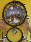 Wolf Dreamcatcher, Large Native American Design Dreamcatcher With  Wolf Amulet