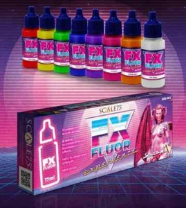 FX Fluor Experience Paint Set - Scale 75 - Fluorescent Acrylic Paint Set - Picture 1 of 4