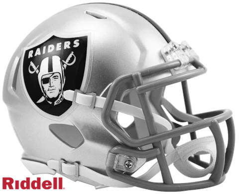 Las Vegas Raiders Speed Riddell Football Mini Helmet New in box Cover