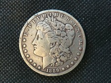 1889-CC Morgan Silver Dollar