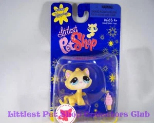 Littlest Pet Shop Single Happiest Yellow Tabby CAT #1035 Rare Retired NIB - Picture 1 of 3