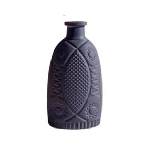 Christie Purple Frosted Finish Glass Vase - Picture 1 of 5