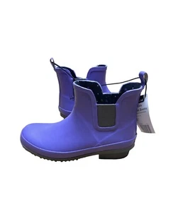 SALE Gardenline Rubber Garden Rain Ankle Boots Women's Purple Waterproof 9 - Picture 1 of 3