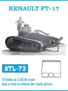 Friulmodel - Pistas de tanque de metal para Renault FT 17 1/35th - ALT73 - Imagen 1 de 1