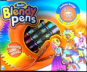Renart Blendy Stifte Modedesign 8 Stifte 56 Mischungen 3 Puppen 32 Zubehörteile - Bild 1 von 7