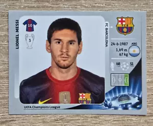 Panini CL 2012 2013 Lionel Messi 460 FC Barcelona Champions League Topps Sticker - Picture 1 of 2