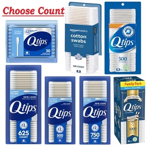 Q-tips Cotton Swabs For Hygiene and Beauty Made With 100% Cotton, Choose Count - Picture 1 of 8