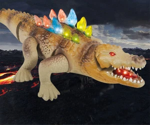 Electric Crawling Crocodile Toy Flashing with Sound Glowing Animals Model - Picture 1 of 6